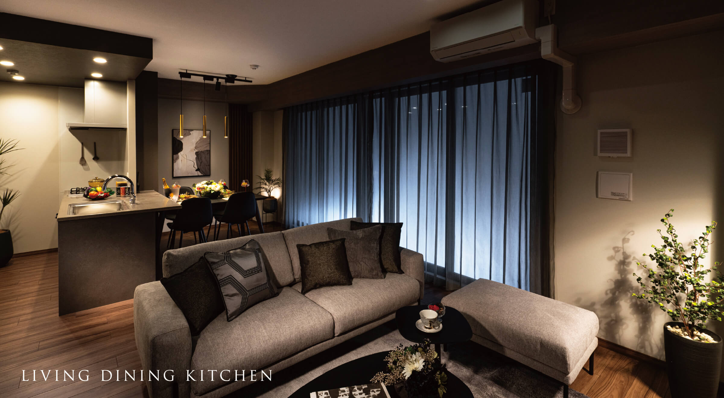 LIVING DINING KITCHEN