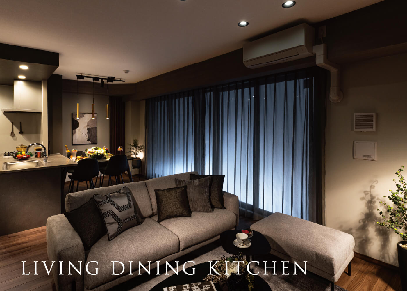 LIVING DINING KITCHEN